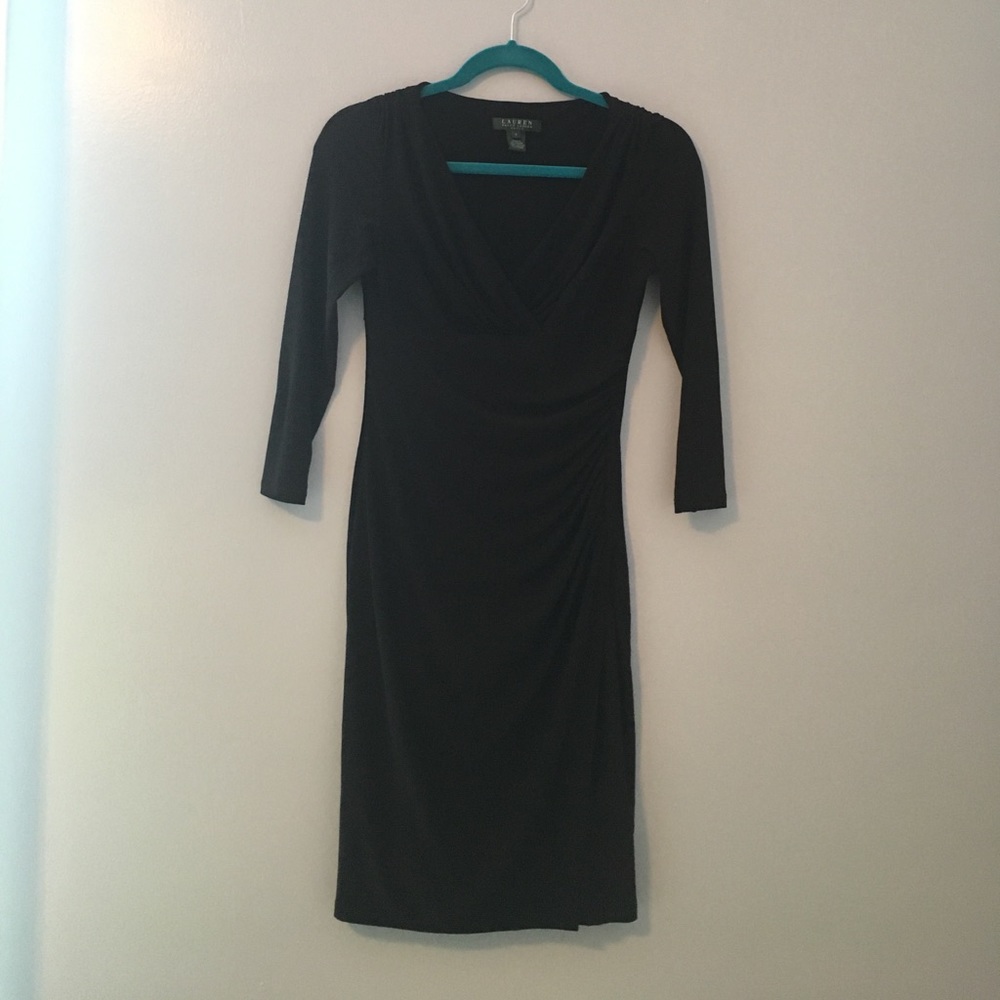 Worn Once! Beautiful black Ralph Lauren Dress.