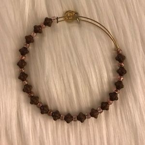 Alex & Ani Brown Beaded Bracelet