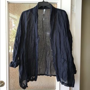 Sheer cotton jacket Blanquette jacket