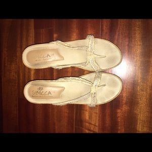 Wedged beachy sandals