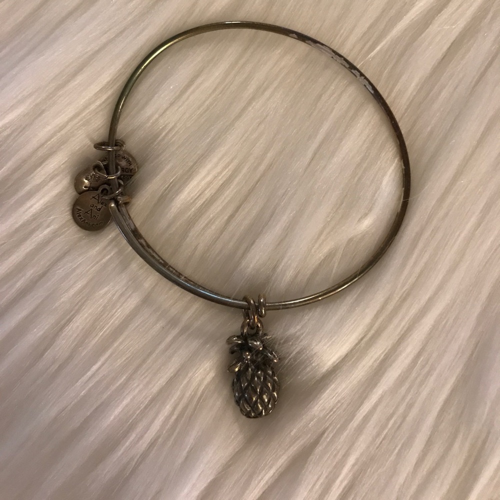 Alex & Ani Silver Pineapple Bracelet