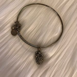 Alex & Ani Silver Pineapple Bracelet