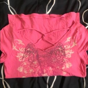 DKNY coral pink top