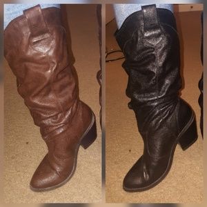 2 pairs of Qupid boots