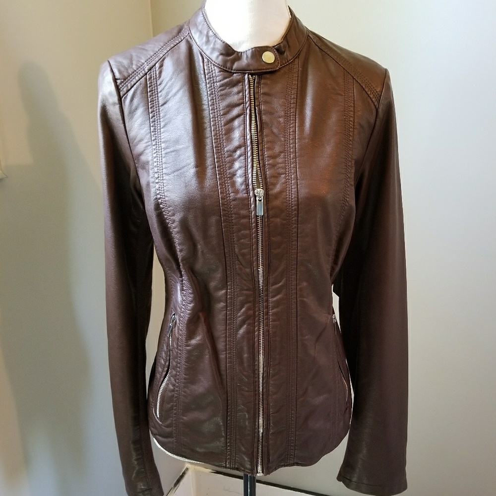 Worthington vegan leather jacket