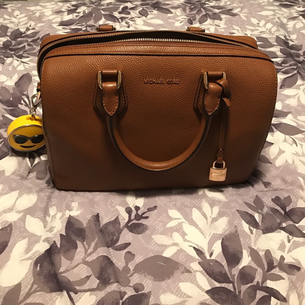 Michael kors leather duffle