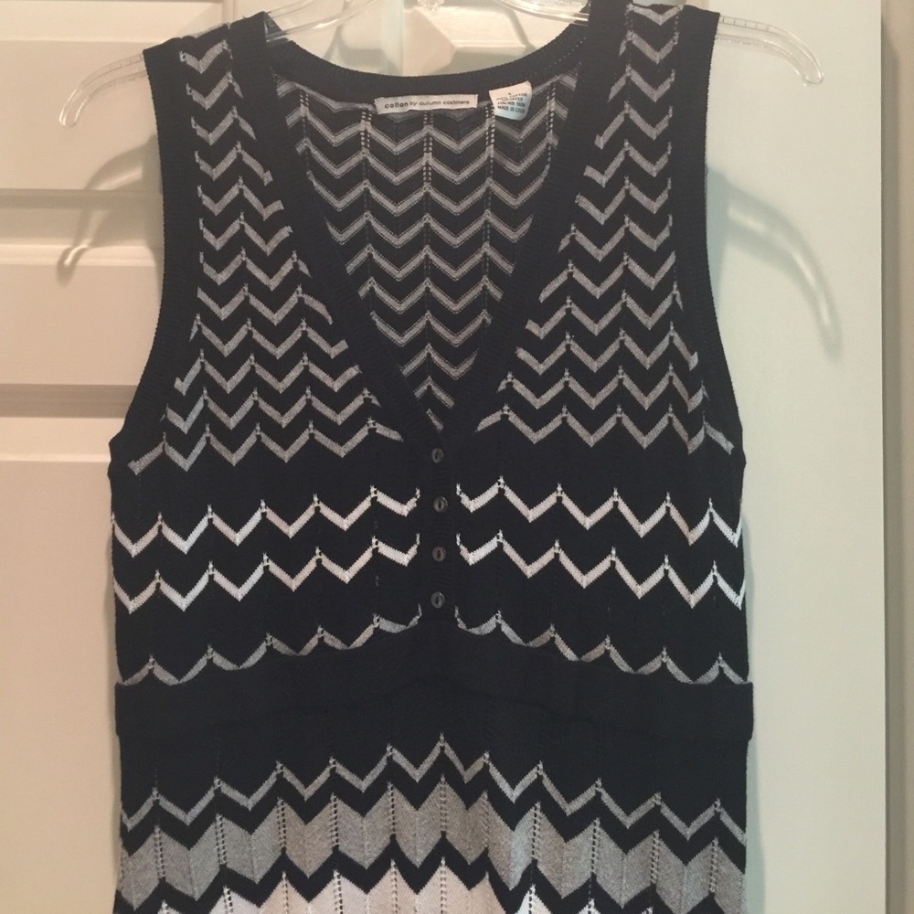 Black white knit dress - Picture 2 of 4