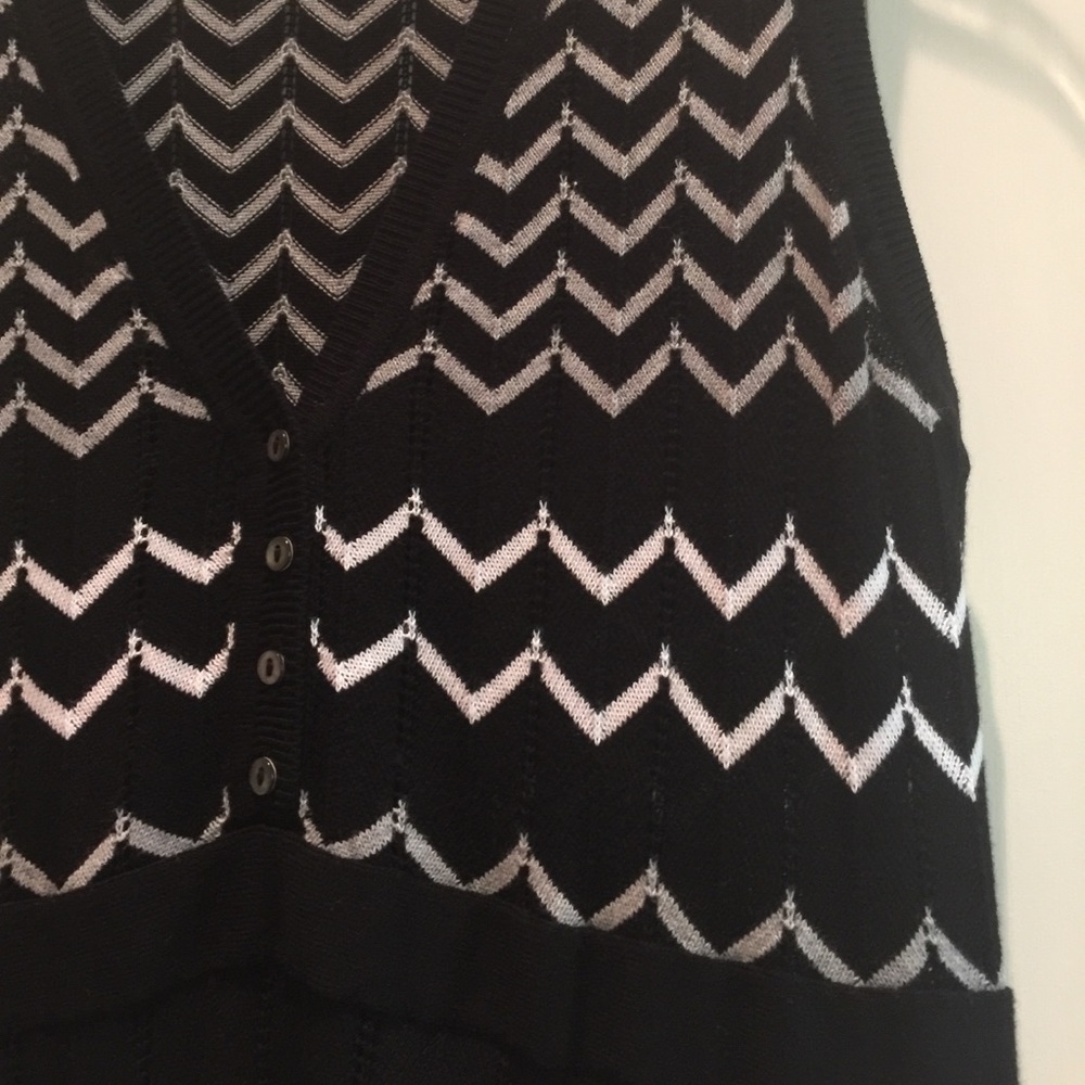 Black white knit dress - Picture 3 of 4