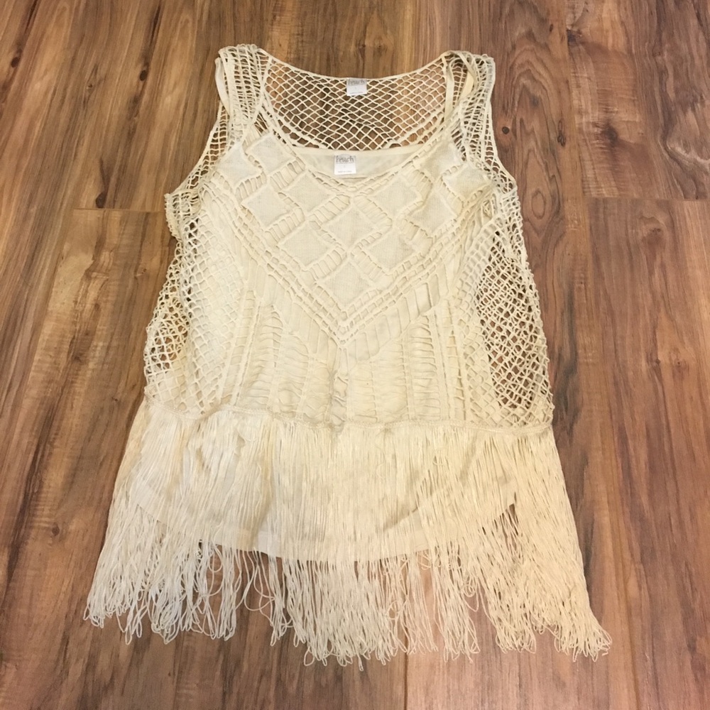 Crochet Tank With Fringe