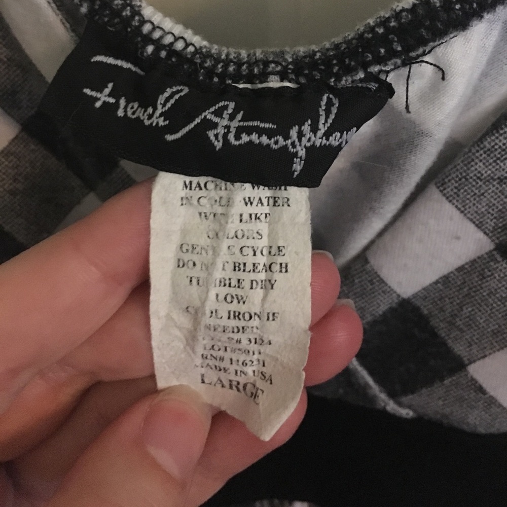 Checkered Spaghetti Strap Tank - Picture 2 of 3