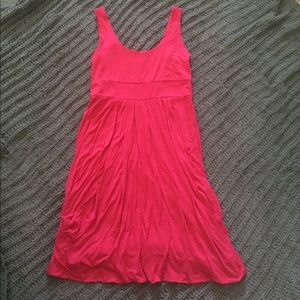 Forever 21 hot pink knee length bubble hem dress