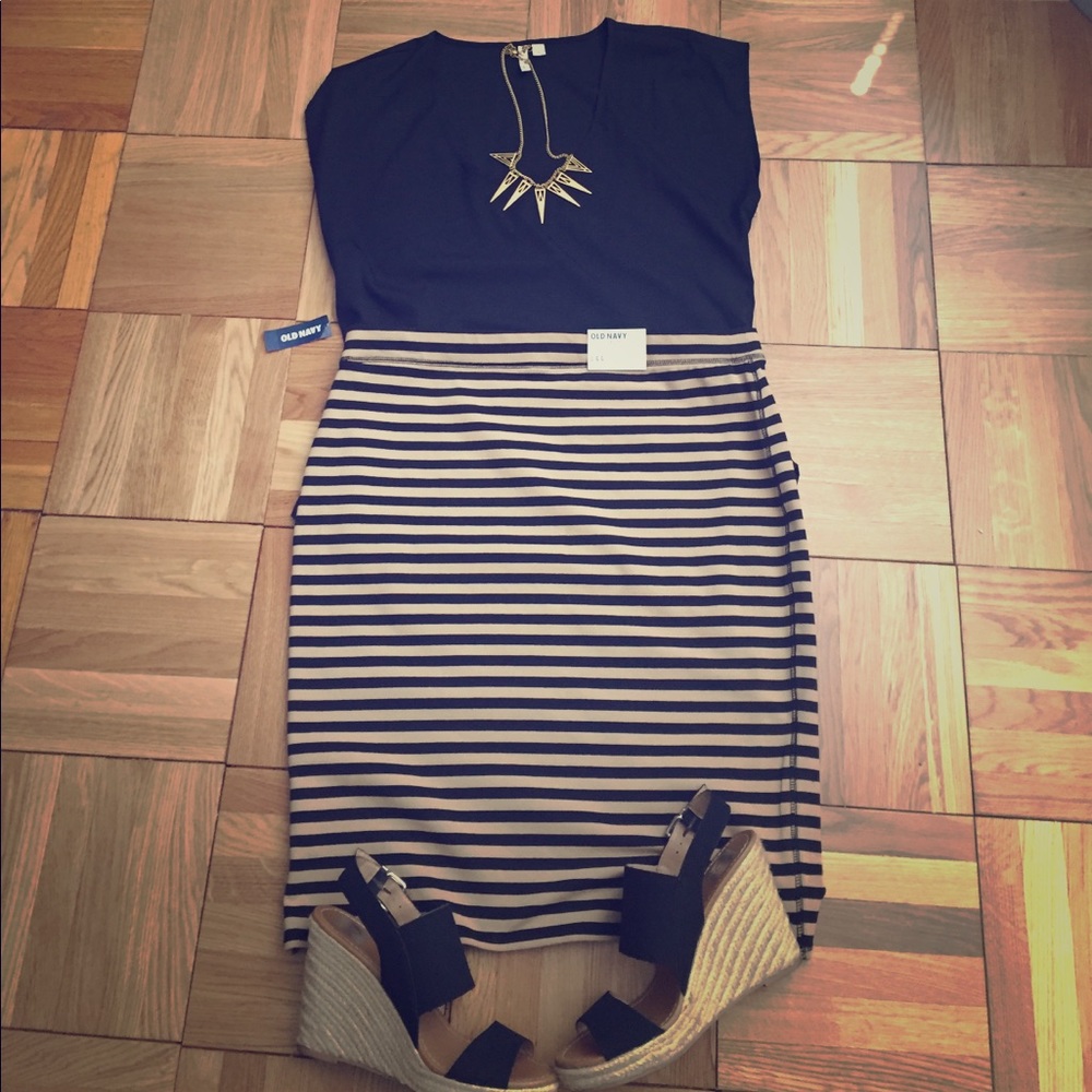 NWT! Old Navy Striped Stretch Skirt