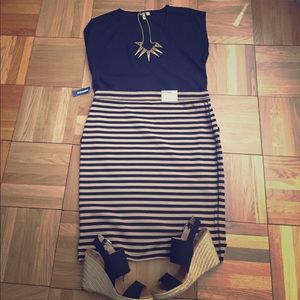 NWT! Old Navy Striped Stretch Skirt