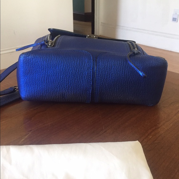 3.1 PHILLIP LIM Metallic Blue Pashli Backpack - Picture 5 of 8