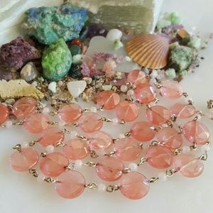 Vintage Cherry & Rose Quartz Necklace Vintage Cherry & Rose Quartz Necklace