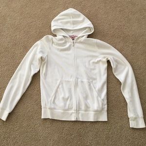 White juicy couture terry jacket