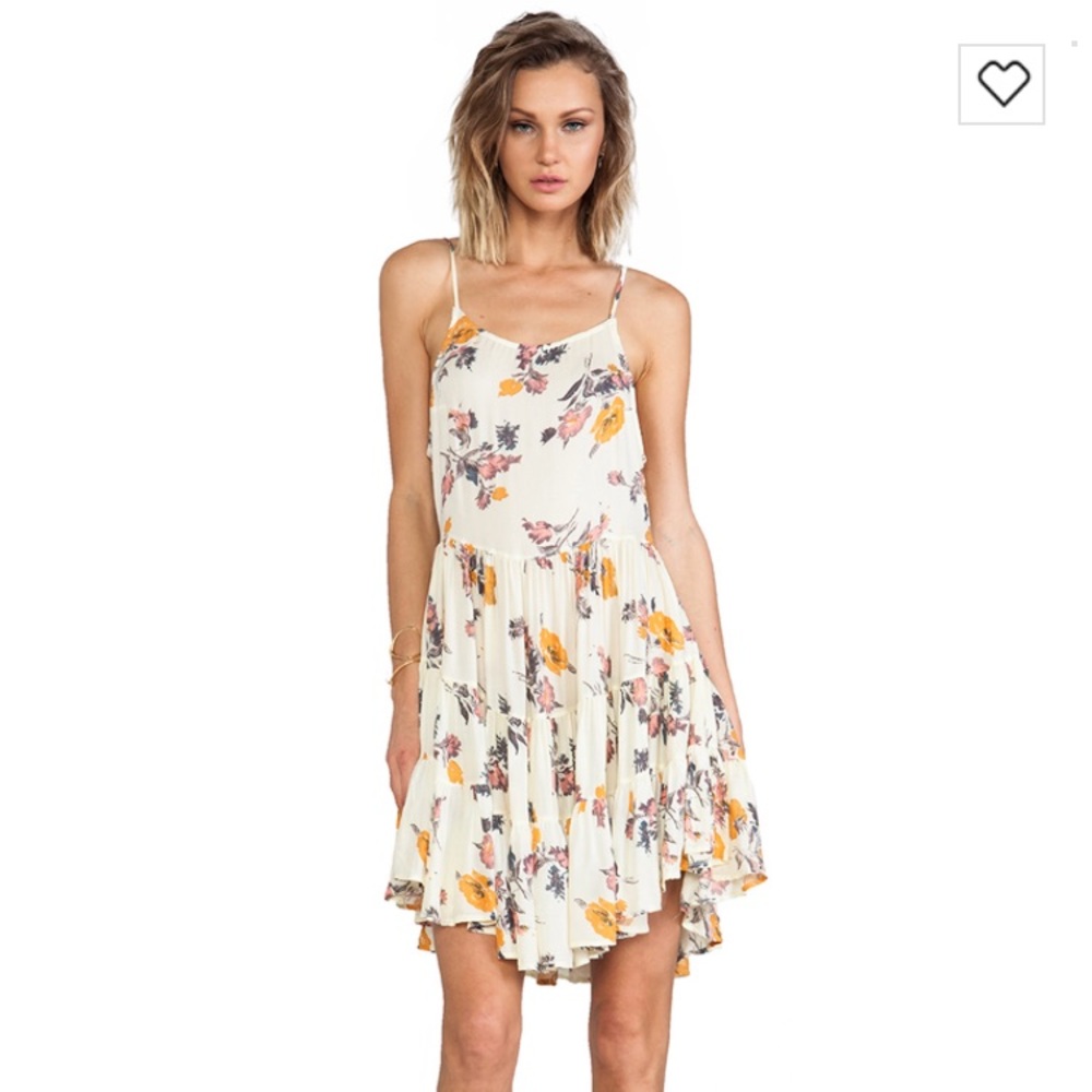 Free People Circle of Flowers Slip Dress