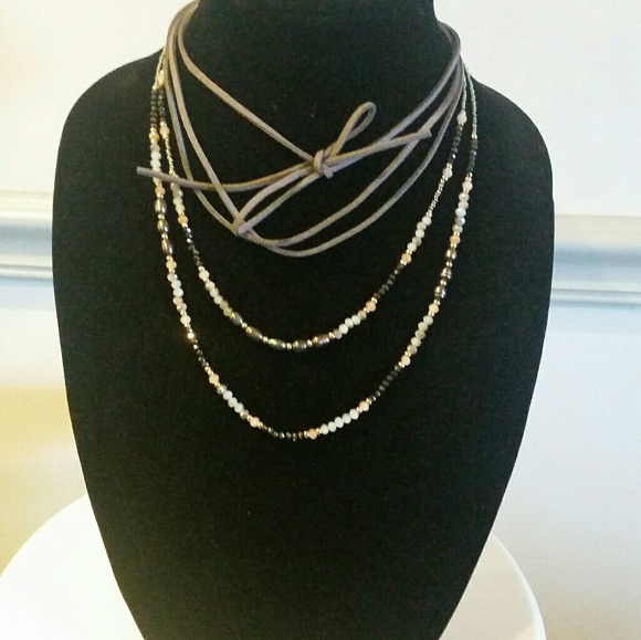 Jewelry - Gray 3 Layer Necklace Set