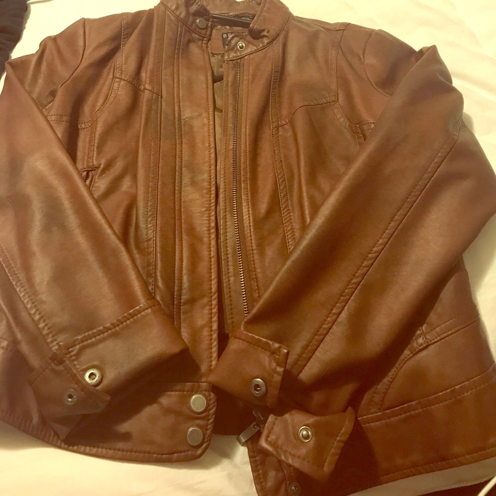 Bernardo Brown Leather Jacket