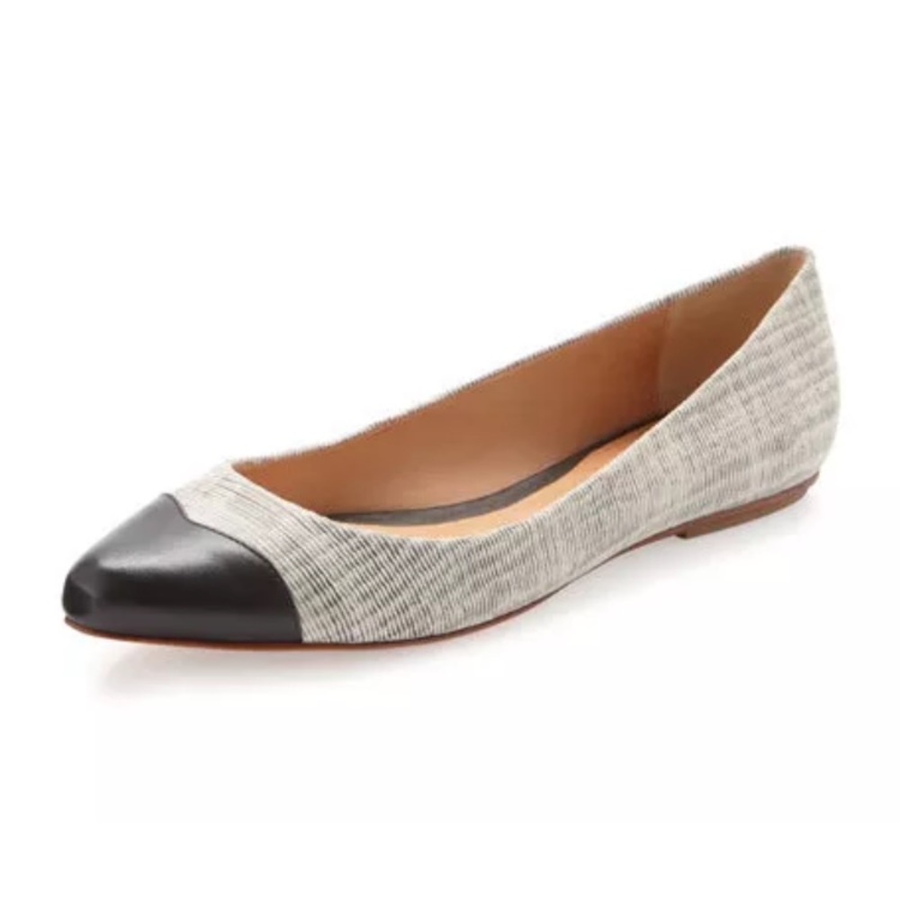 {Rebecca Minkoff} Irma Cap Toe Flats Desert Grey