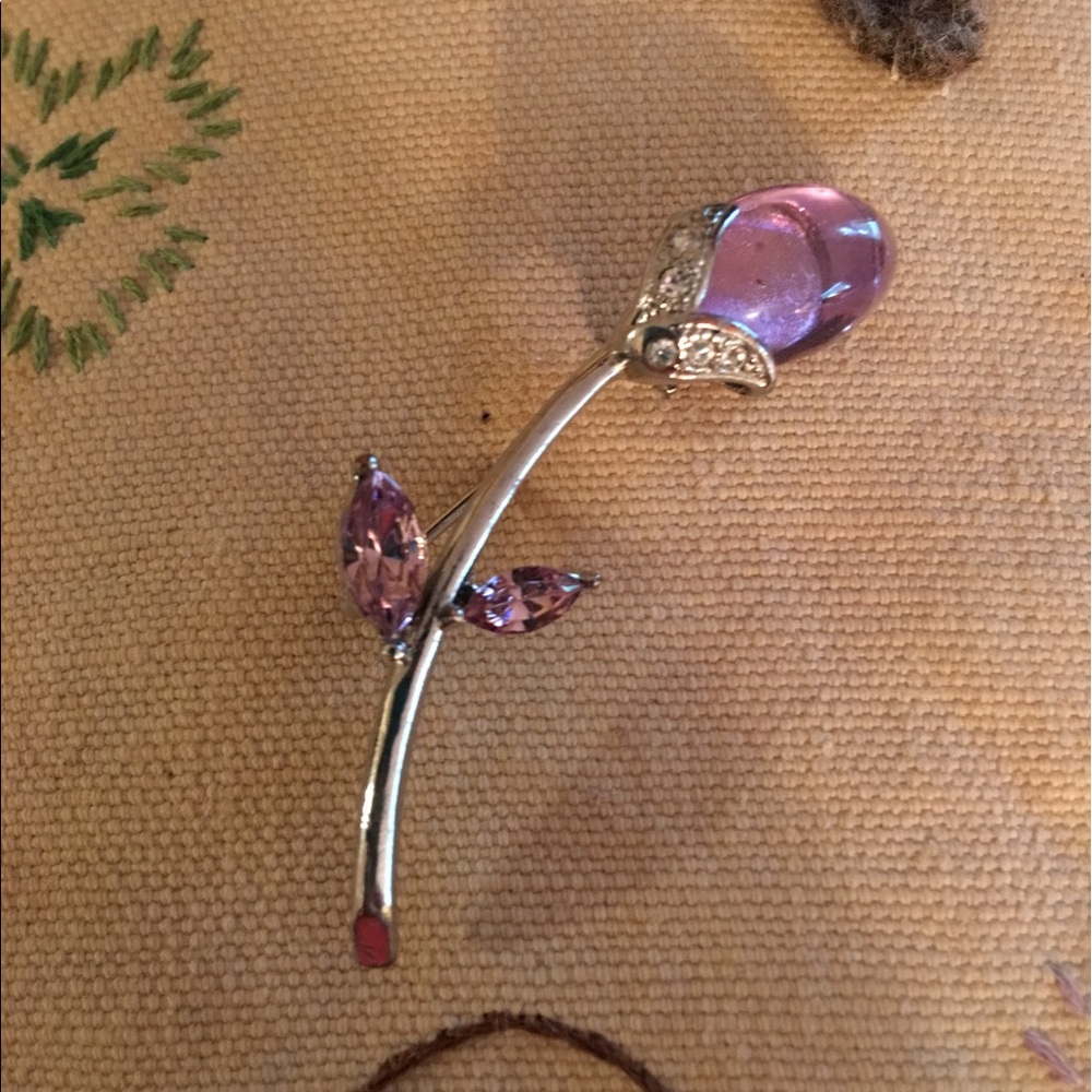 Lilac brooch