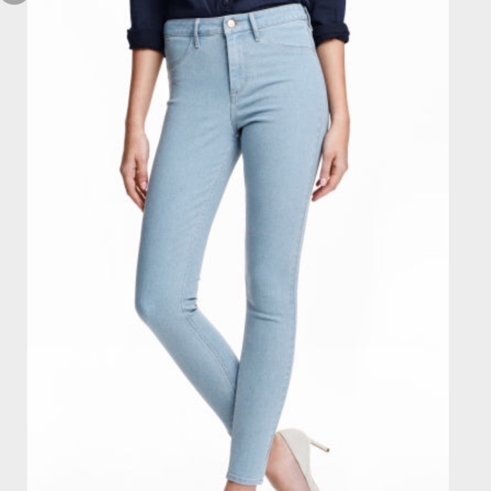 Skinny Ankle High Waist Stretch Jeans