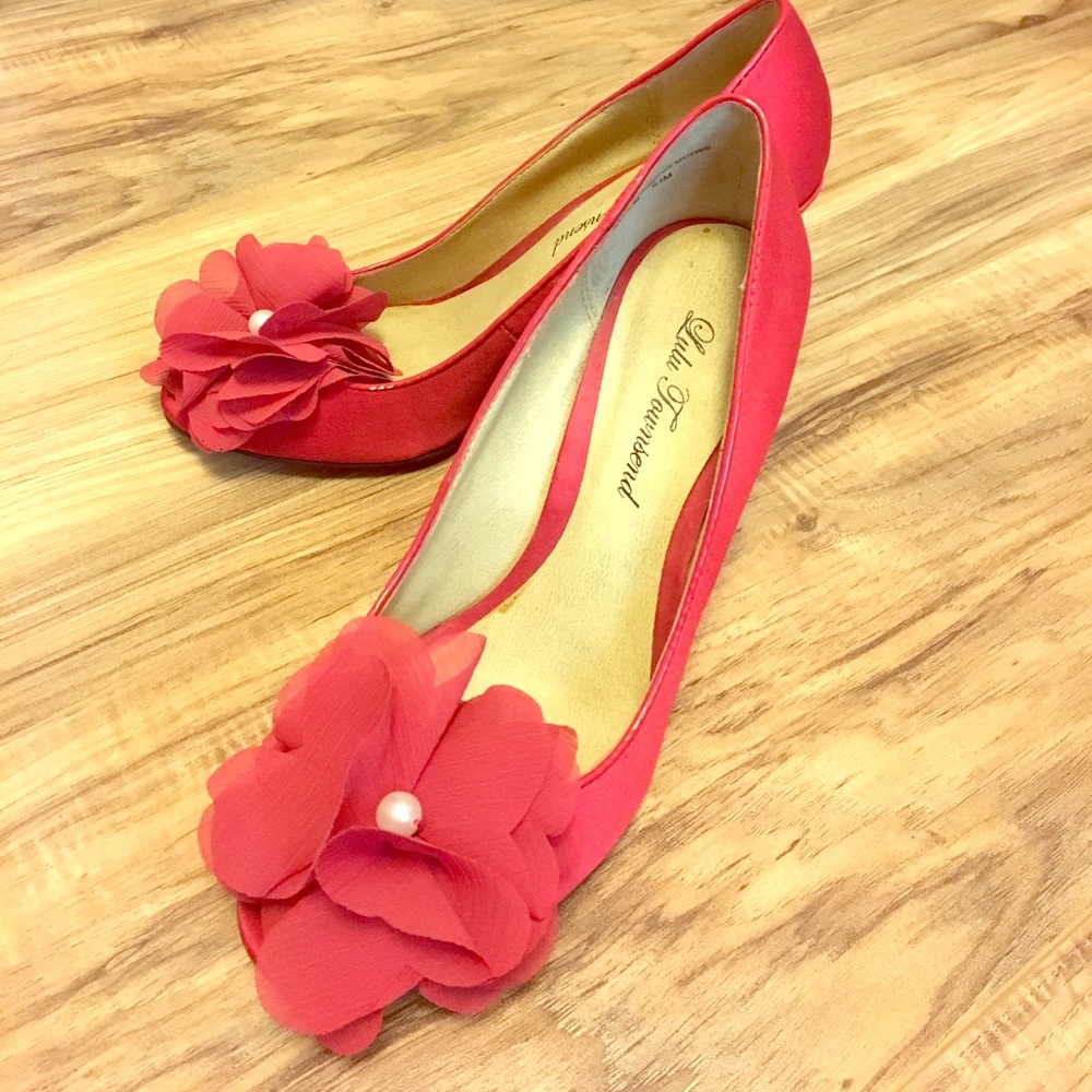 Lulu Townsend Blossom Wedge Pumps