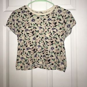 Floral pocket crop top