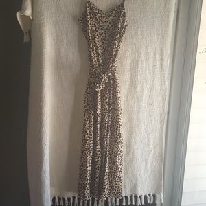 Forever 21 cheetah pant romper