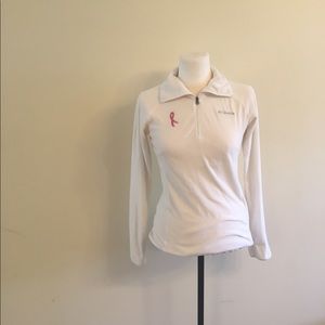 White Columbia long sleeved half zip
