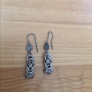 Metal chain link earrings
