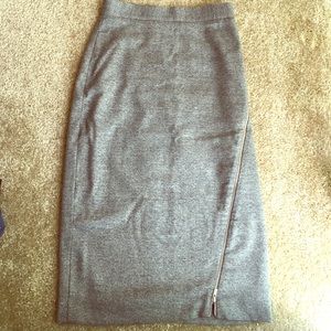 Women's gray BR side zip pencil skirt size 0