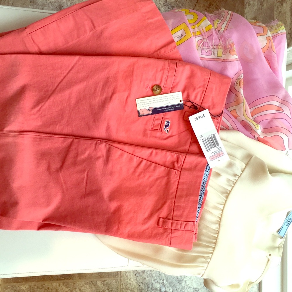 Vineyard Vines Cape Cod Capri Cliff Red