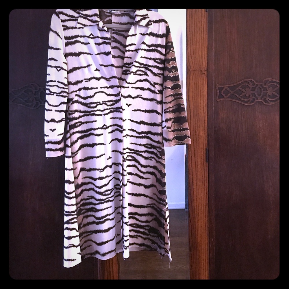 Shirt dress tunic button up with matching belt