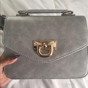 Gray lock CrossBody