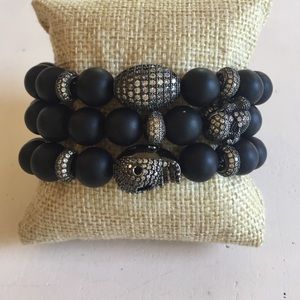 Beaded bracelet set