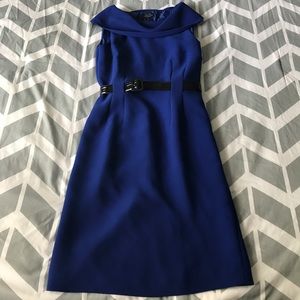 🎉SALE🎉NWOT Tahari Blue Dress with Belt