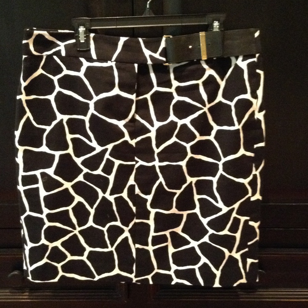 Giraffe print skirt