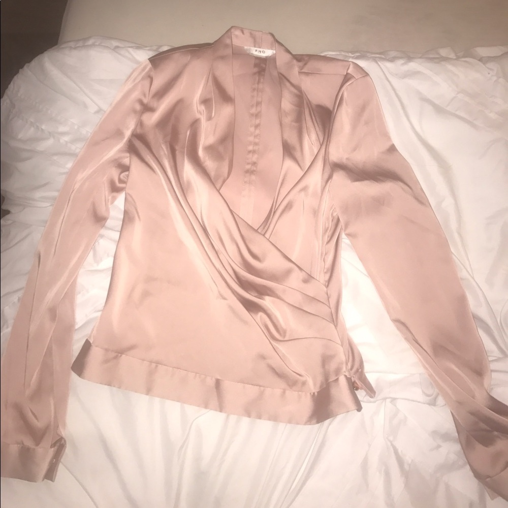 Silk pink shirt