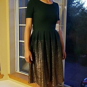 Lularoe ombre emerald/rose gold amelia