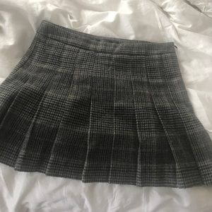 ZARA grey pleated school girl skirt