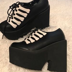 *SALE* platform bones sneaker creepers halloween