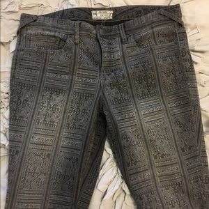 Free People Printed Jeans