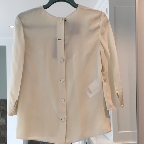 Prada ivory silk blouse - Picture 3 of 6