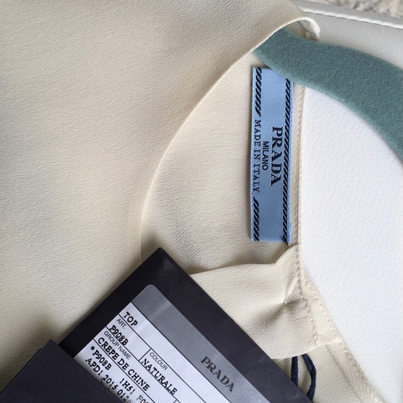 Prada ivory silk blouse - Picture 5 of 6