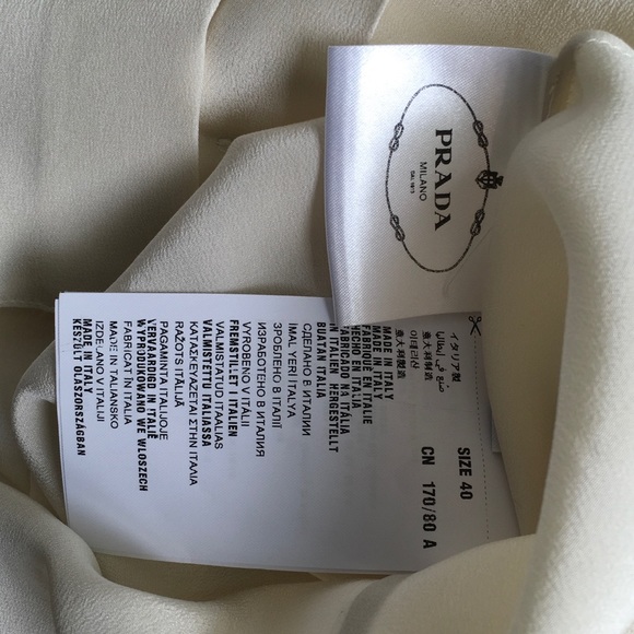 Prada ivory silk blouse - Picture 6 of 6