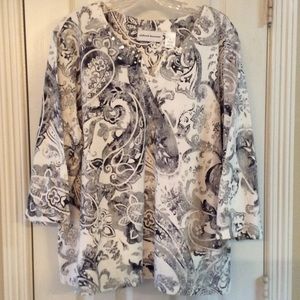 Alfred Dunner 3/4 sleeve top size XL