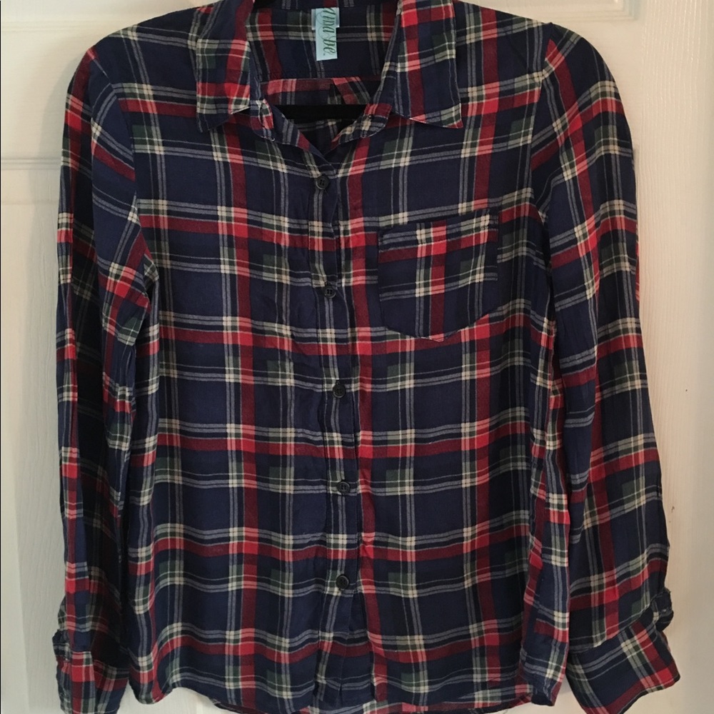 Plaid button down