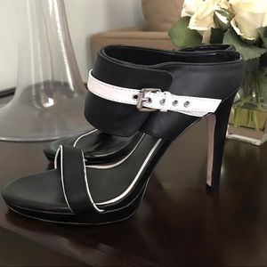 WHBM Slide in sandals with heels NWOT