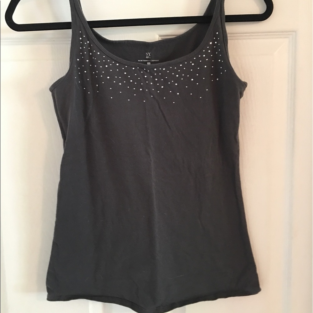 Gemmed tank top